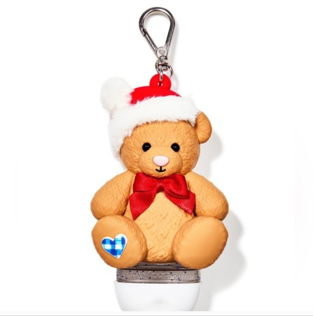 ✨️Bath & Body Works Gigham BEAR 🐻Santa Baby Pocket Bac HOLDER/ CHRISTMAS 2025 ✨